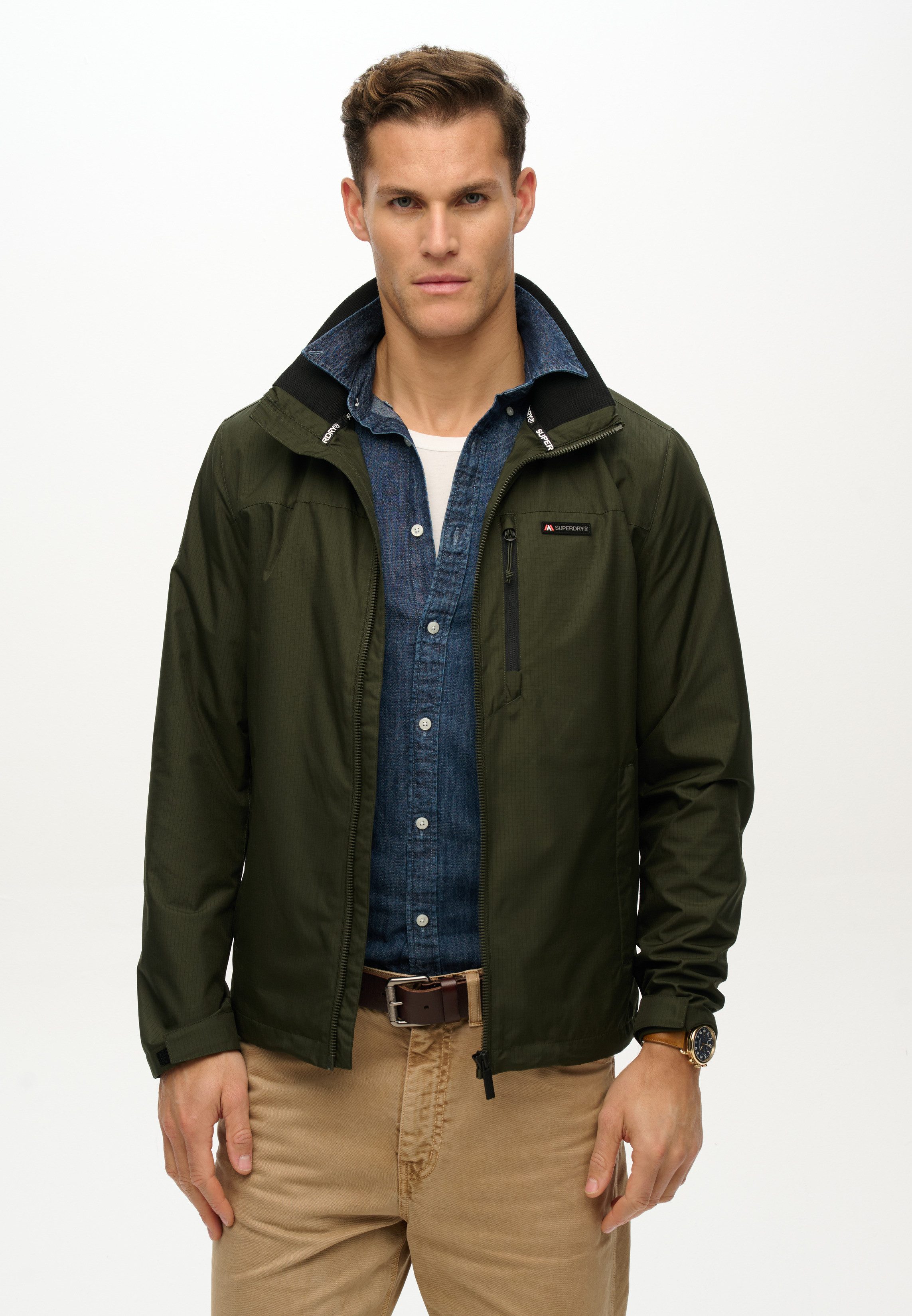 Superdry Outdoorjacke NON HOOD LOGO WINDBREAKER günstig online kaufen