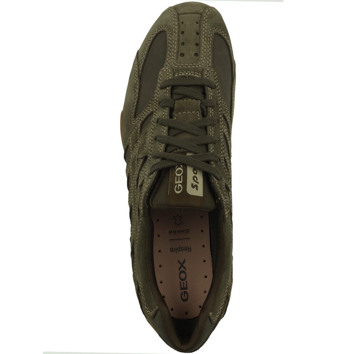 Geox U Snake Original Herren Sneaker Turnschuhe, Sportschuhe, Freizeitschuhe, Halbschuhe, Schnürschuhe