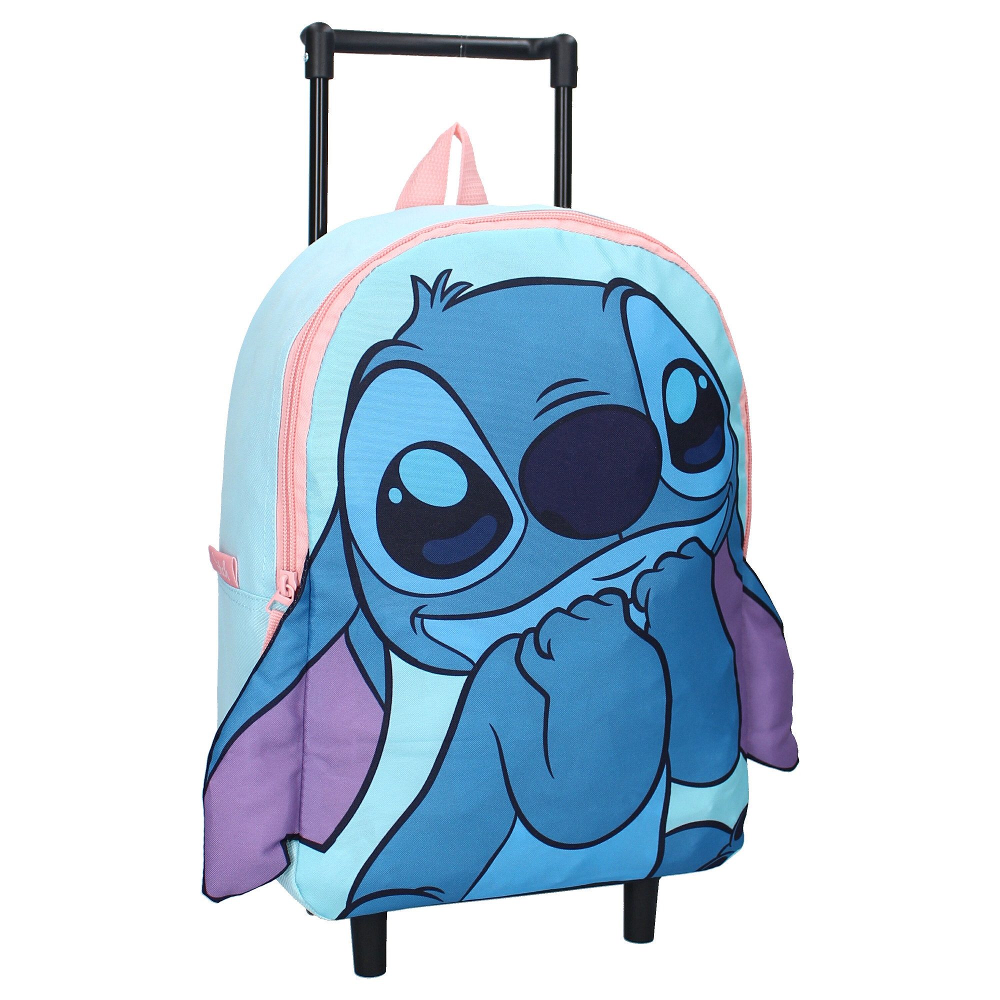 Vadobag Kinderrucksack Disney 3D Stitch Schulrucksack Mädchen Trolley-Ranzen