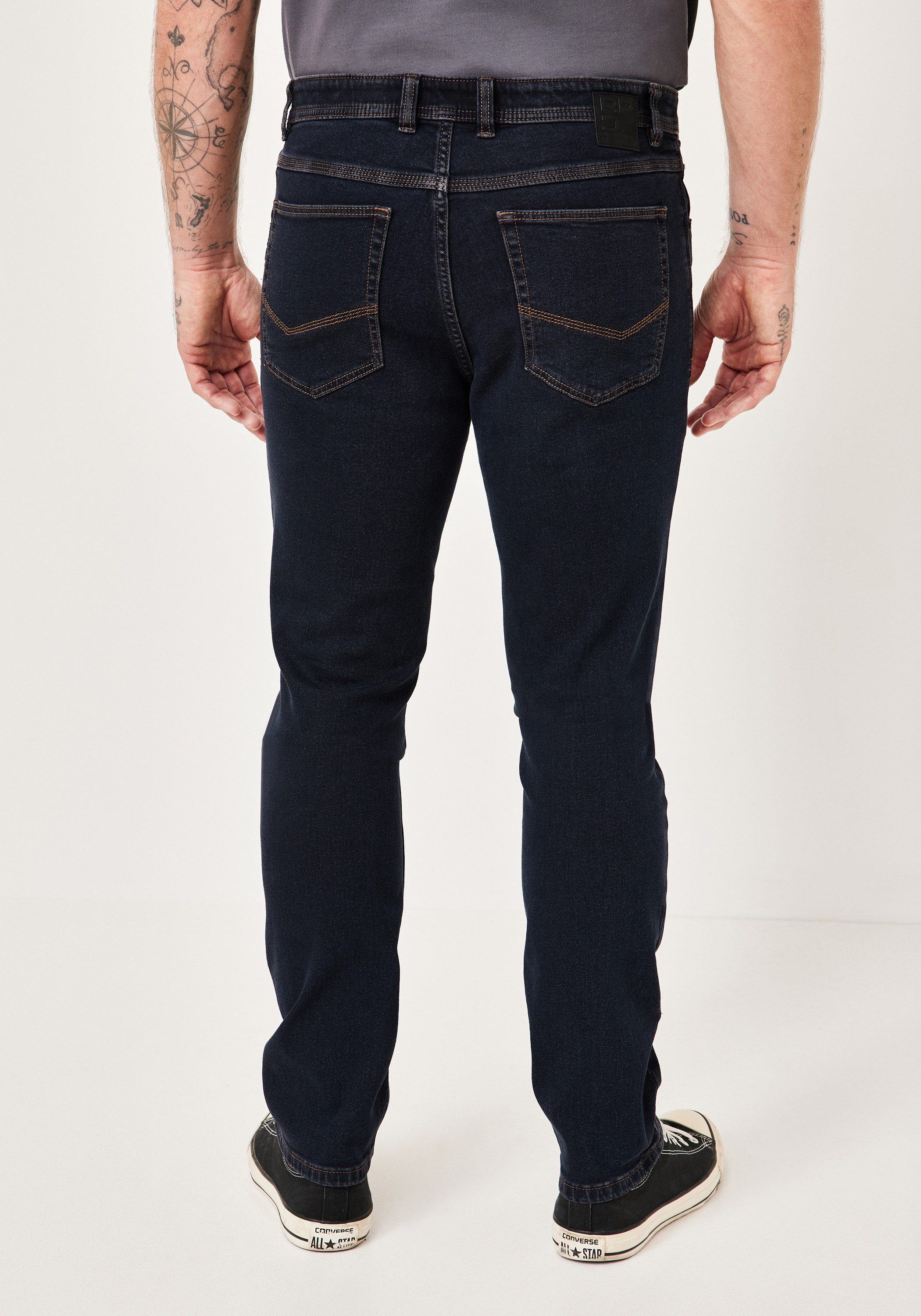 Redpoint 5-Pocket-Jeans TORONTO Regular Modern Fit Jeans mit Dehnbund