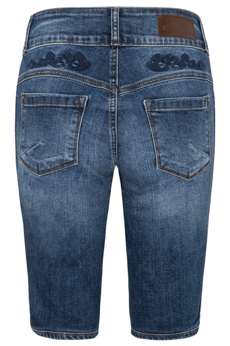 Hangowear Trachtenjeans Trachtenjeans Damen - HENDRINA BERMUDA - denim – Bild 4 von 5
