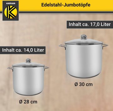 Krüger Kochtopf, Edelstahl (1-tlg), Induktion