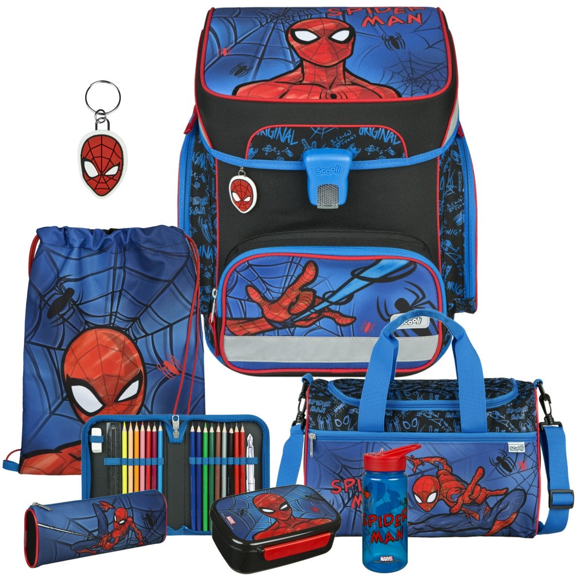 Scooli Ранці 1.Klasse Jungen EasyFit in unterschiedlichen Sets (8-tlg)