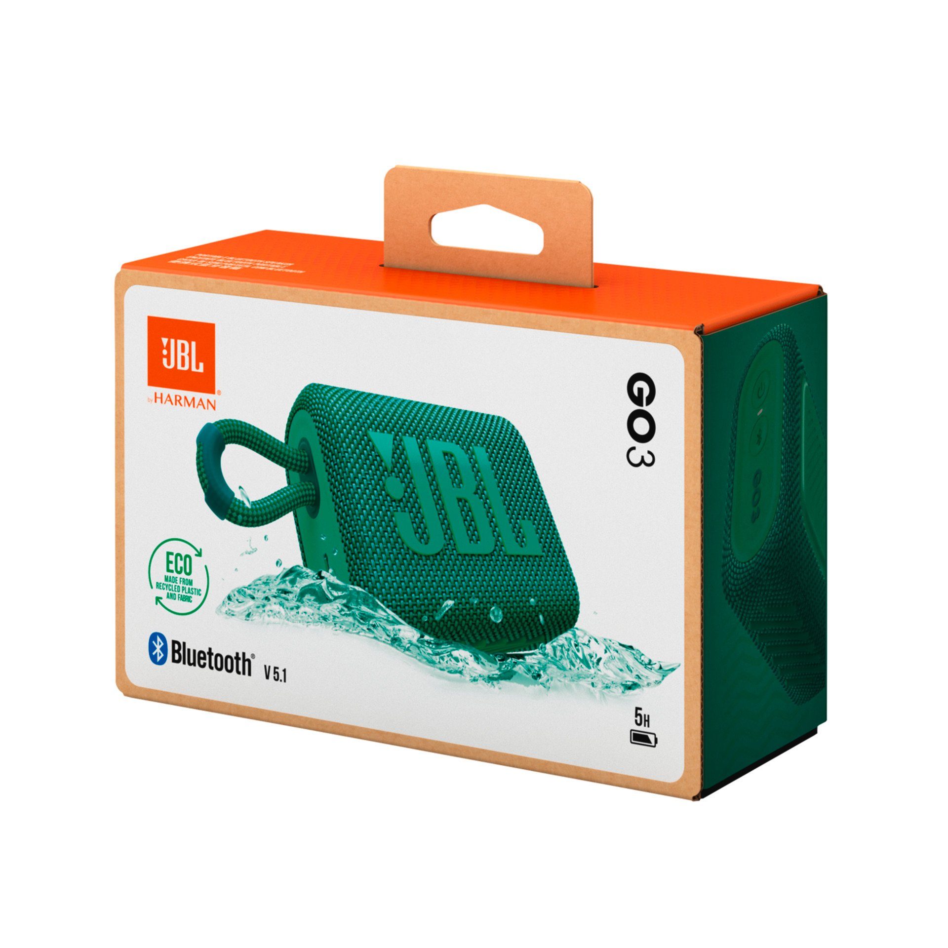 JBL GO 3 4,2 (A2DP ECO Grün Bluetooth-Lautsprecher W) Bluetooth