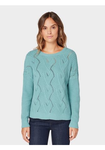 Трикотажный пуловер Свитер с Struktur-...