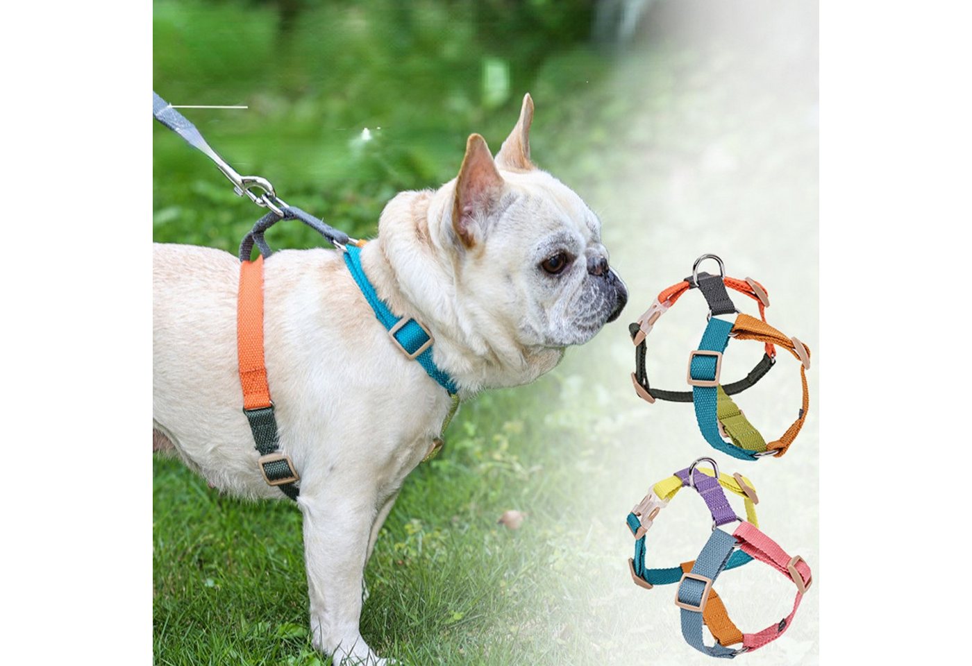 Thumbnail - BYSURE Hunde-Geschirr, Nylon, Hundegeschirr in H-Form in S-XL