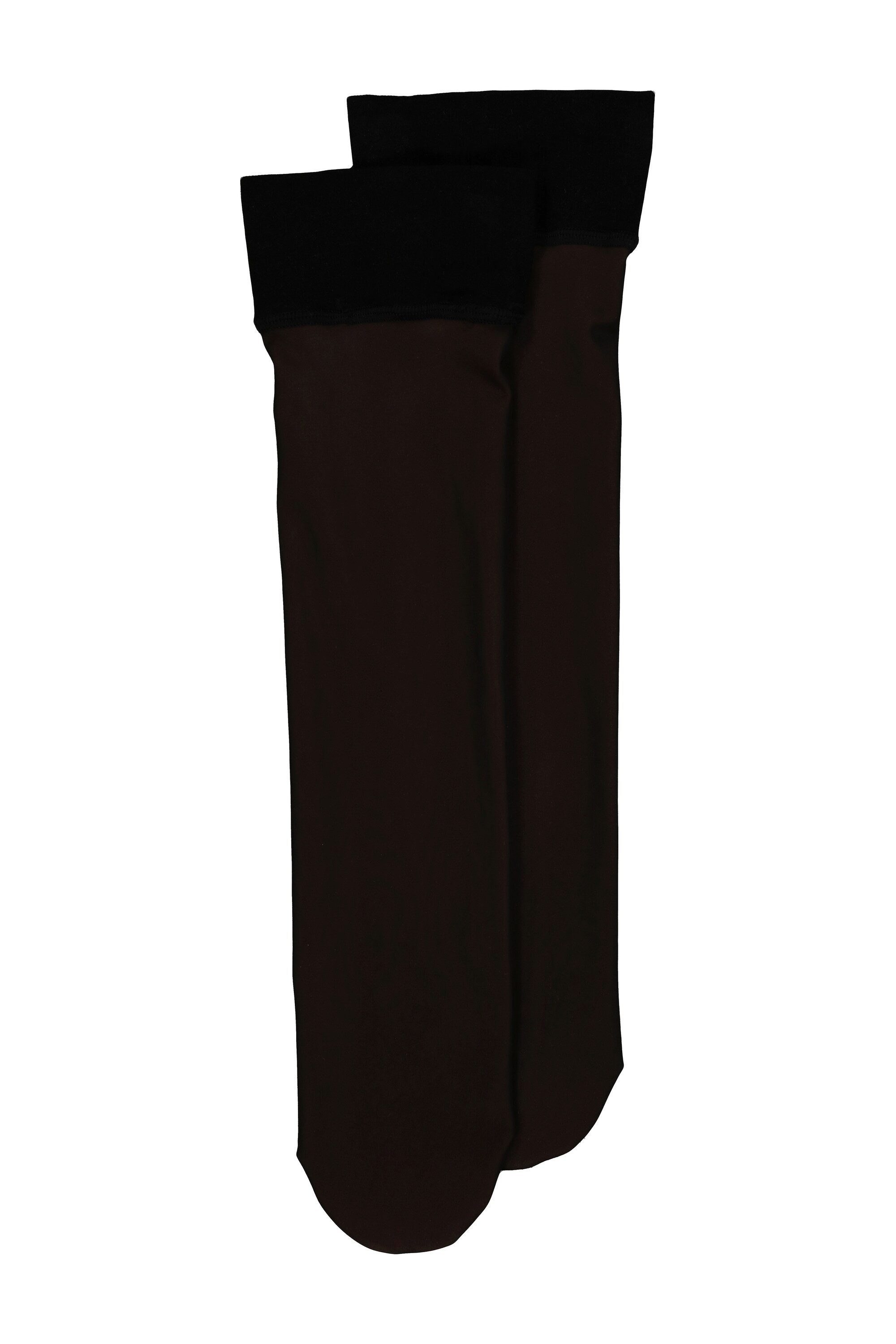 Ulla Popken Kniestrümpfe Thermostrümpfe Fleece-Innenseite weiches Bündchen