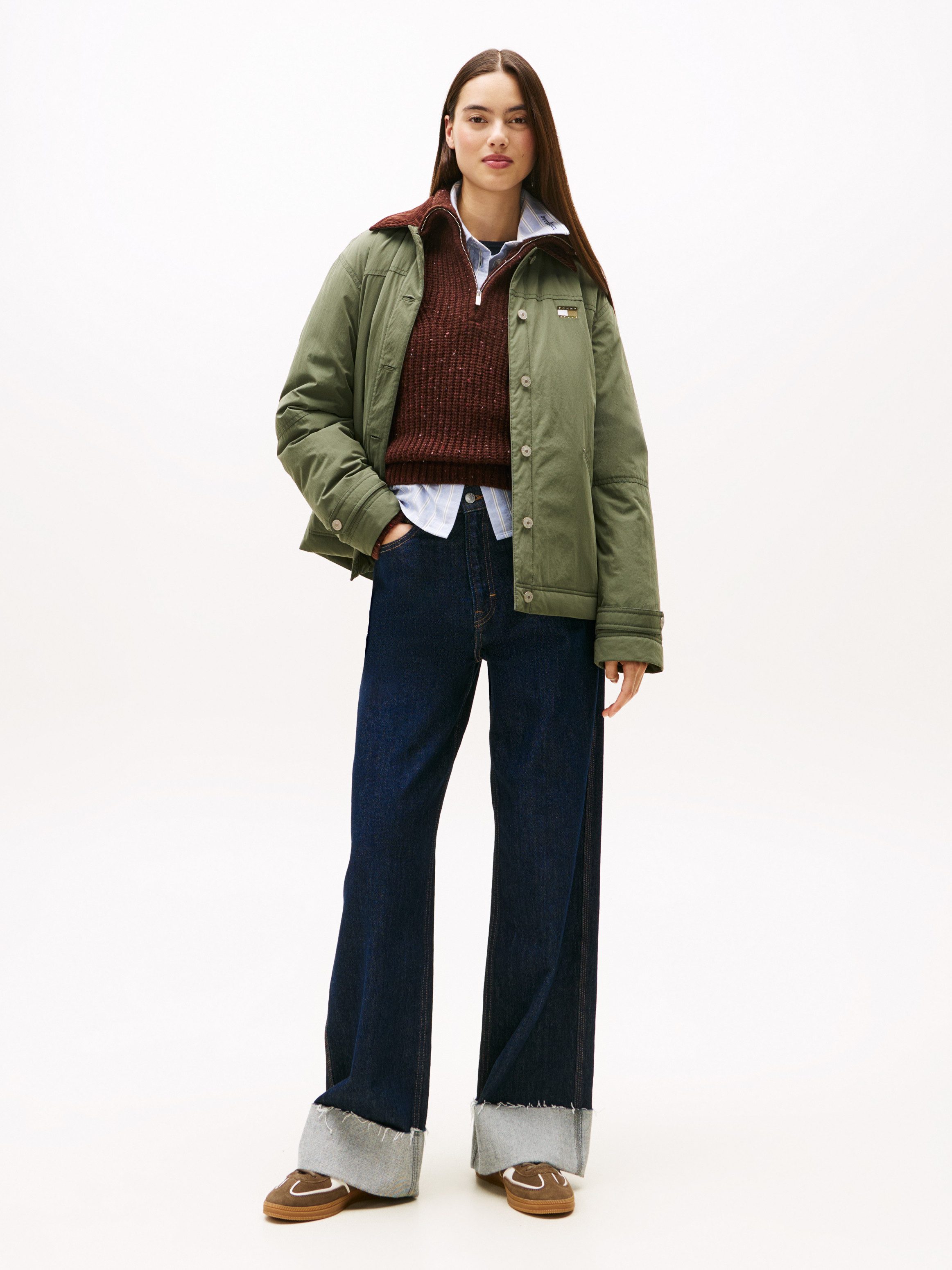 Tommy Jeans Outdoorjacke TJW CORD COLLAR CHORE JACKET