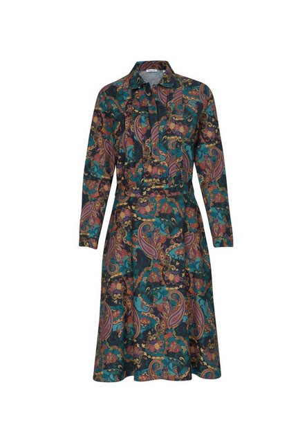 seidensticker Sommerkleid »Schwarze Rose« Langarm Kragen Druck in