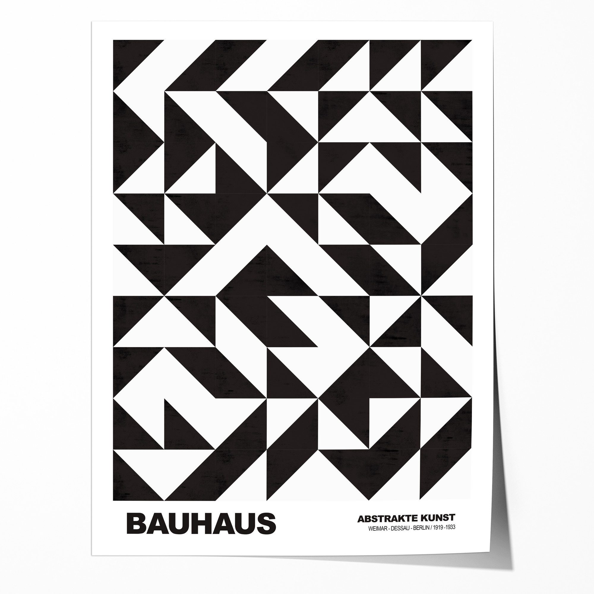 JUSTGOODMOOD Poster Poster Bauhaus Abstrakte Kunst · Schwarze geometrisches günstig online kaufen