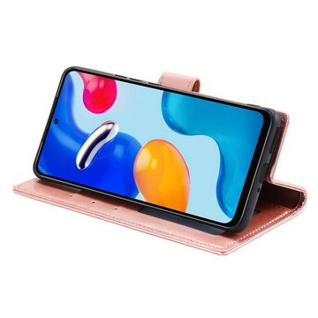 König Design Handyhülle Xiaomi Redmi Note 11 / Note 11S Global, Schutzhülle Schutztasche Case Cover Etuis Wallet Klapptasche Bookstyle