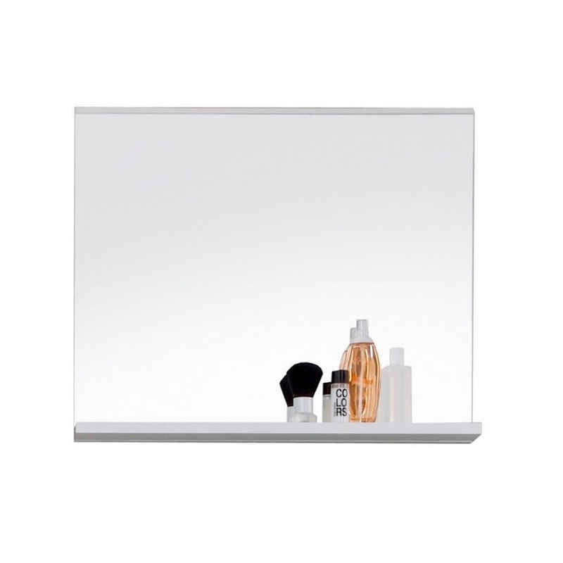 trendteam Spiegel, Wandspiegel Badezimmerspiegel mit Ablage Weiß 60 x 50 x 10 cm