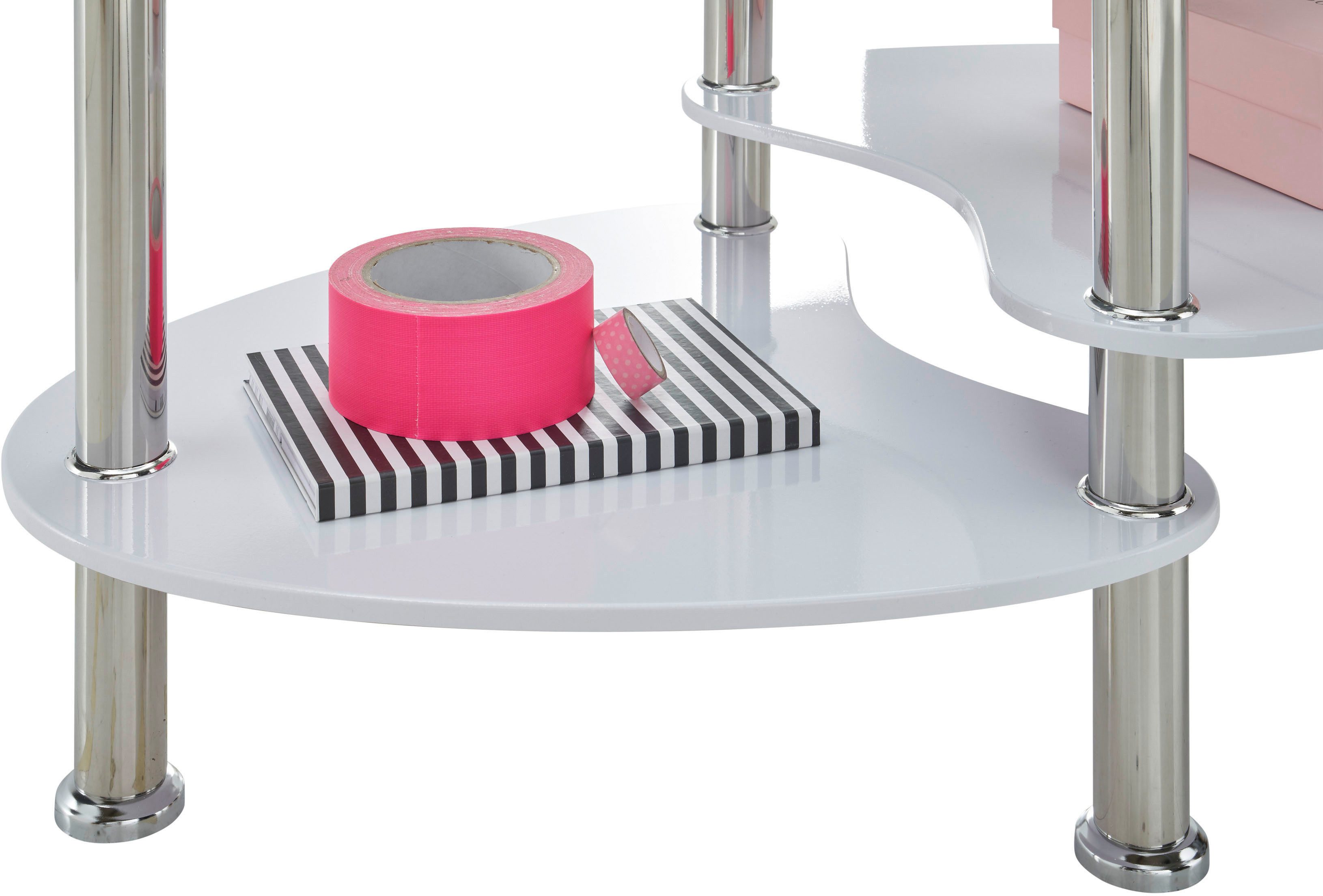 Stolkom Sp.z.o.o. Couchtisch Panty Glastisch, Wohnzimmertisch, Beistelltisch Glas BxHxT 90x42x55 cm (Couchtisch, OTTOs Choice), Sicherheitsglas 8mm, Ablage in MDF Eiche Artisan und Eiche Sonoma