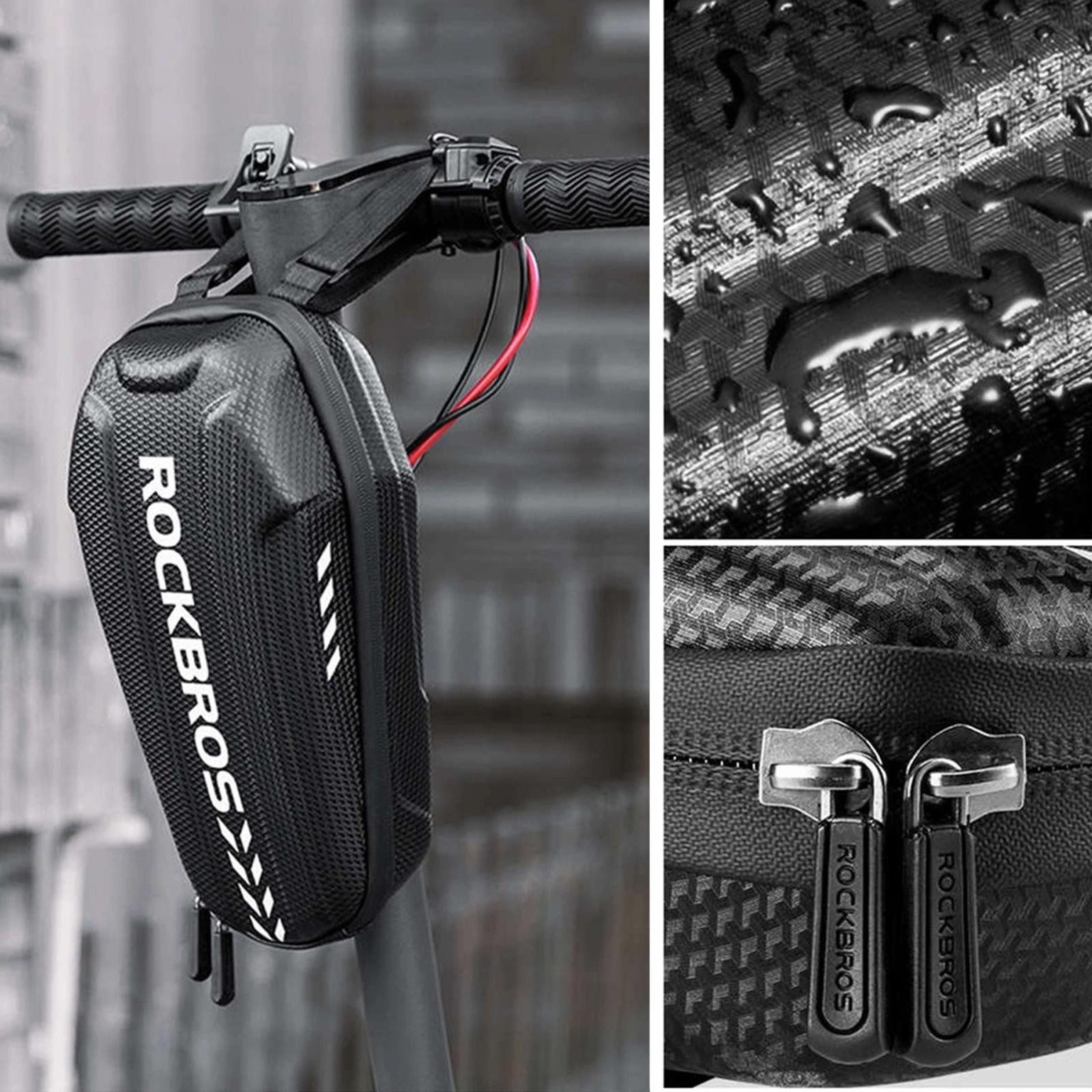 ROCKBROS Fahrradbox MTB Rennrad E-Bike Fahrrad Rahmentasche 3 Liter, wasserdicht Hardcase Tasche Rohrbefestigung