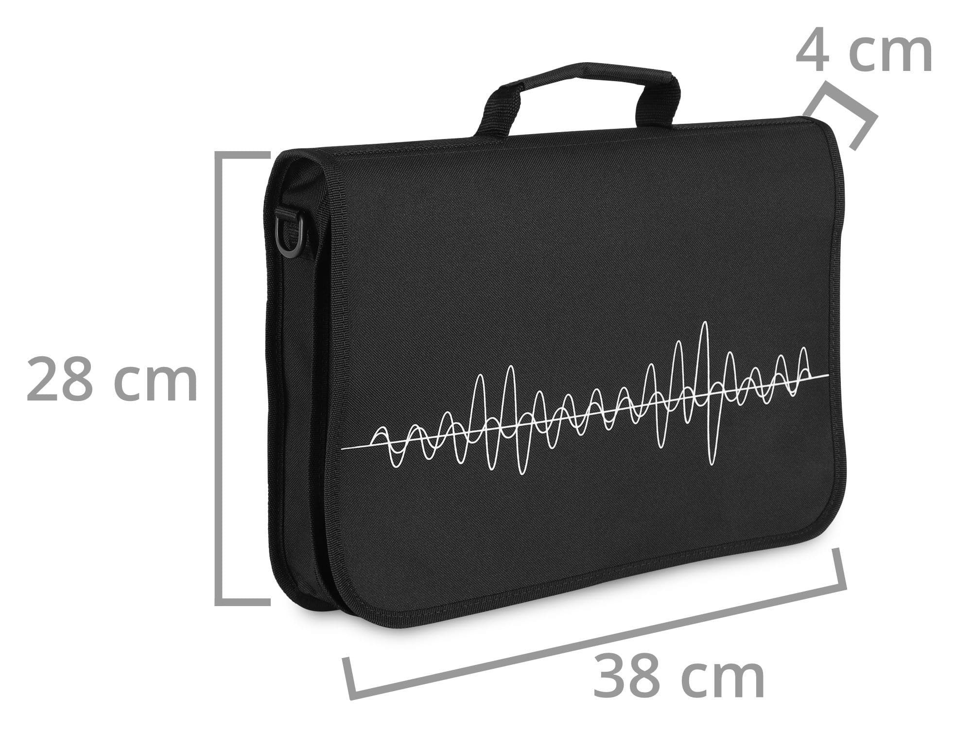 Classic Cantabile Schultertasche Notentasche - Tasche für Musikunterricht, Musikalische Früherziehung