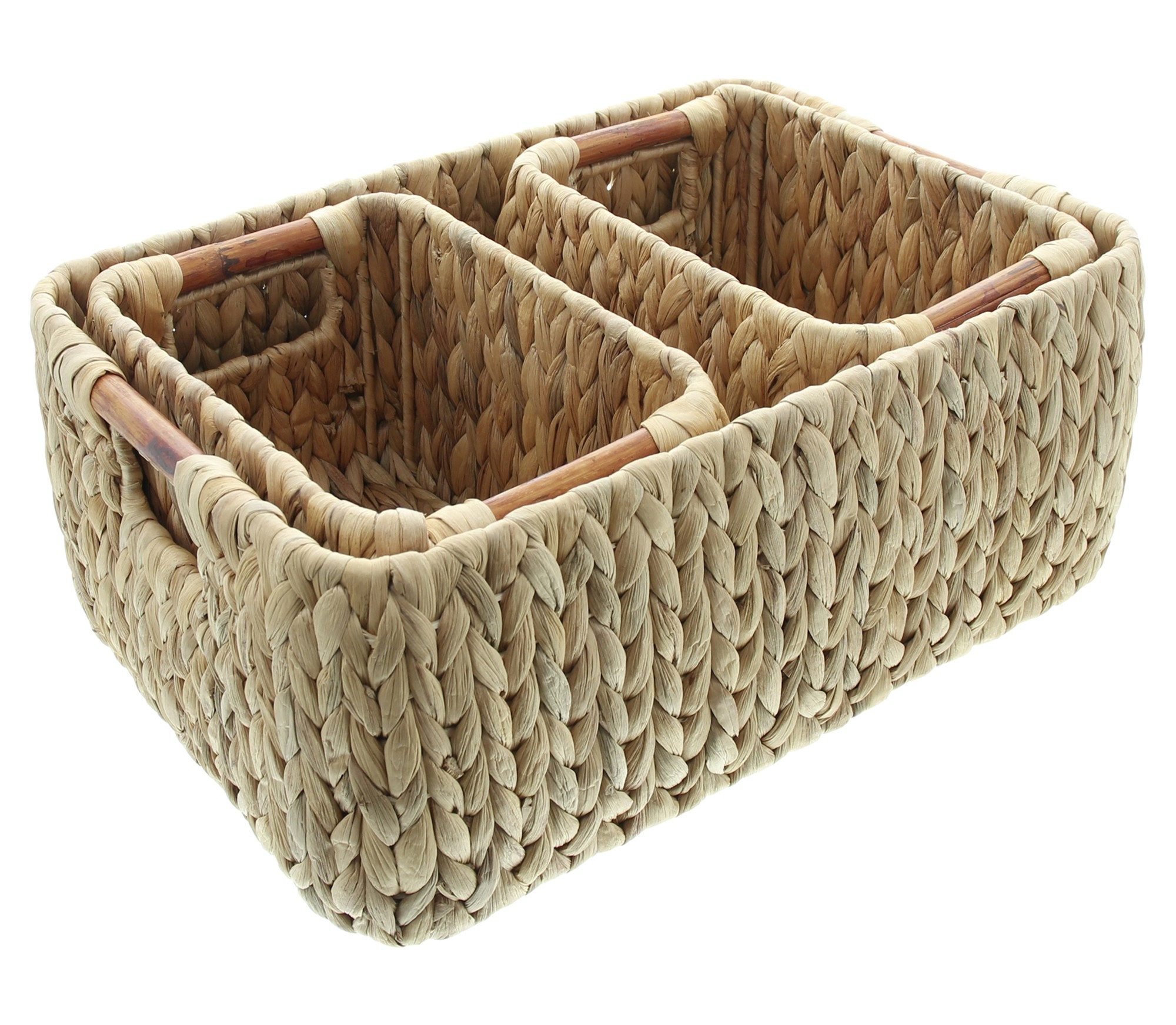 Frank Flechtwaren Aufbewahrungskorb, Storage-Set Wasserhyazinthe 3tlg.