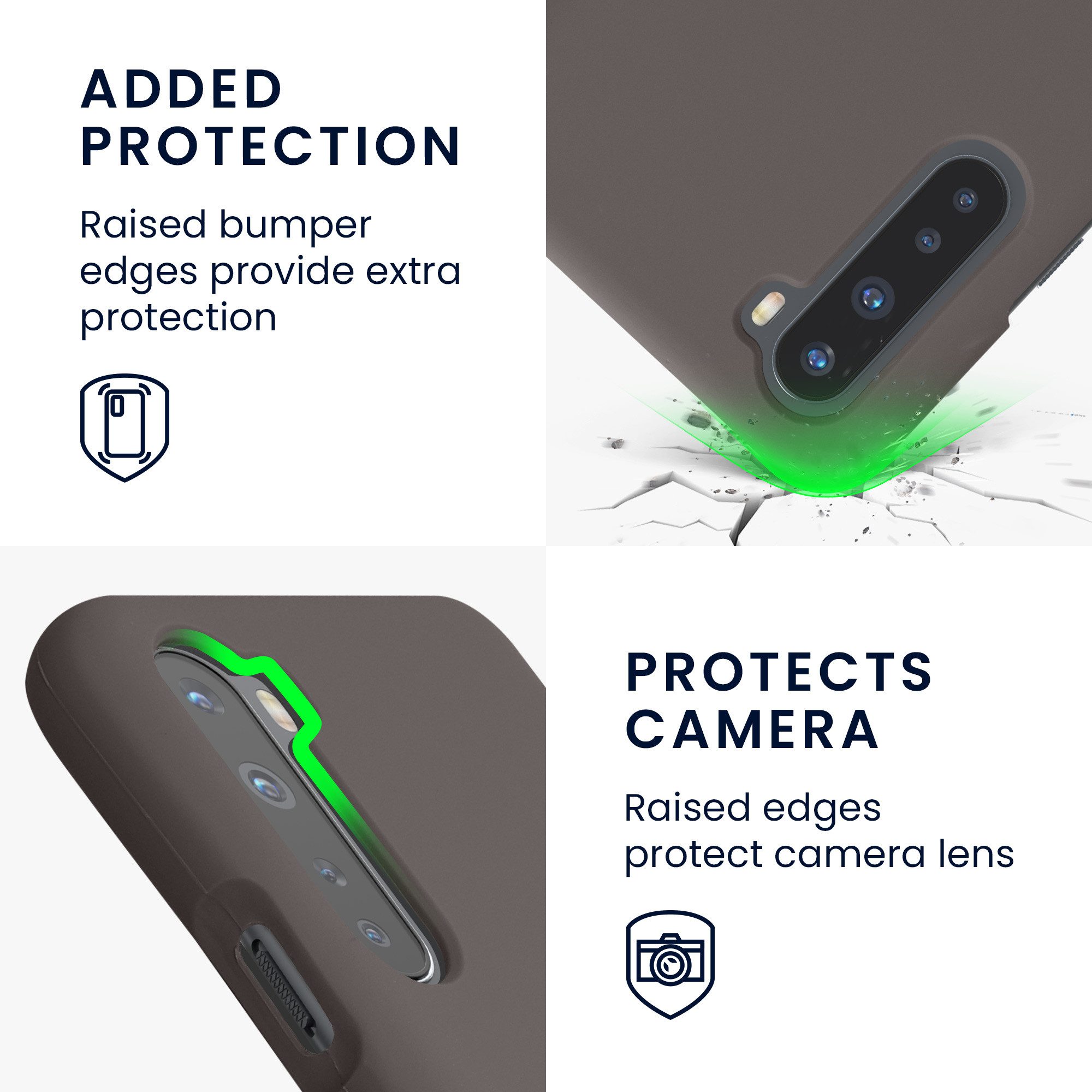 kwmobile Handyhülle Handyhülle für OnePlus Nord Hülle, Weiches Handy Silikon Case - Schutzhülle Cover