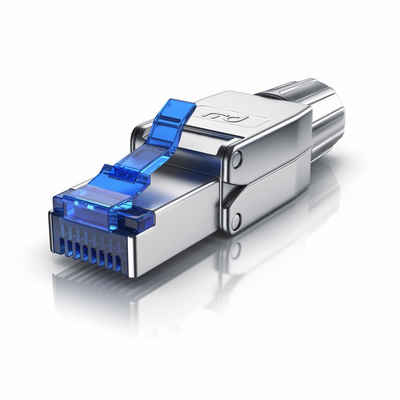 Primewire Netzwerk-Adapter RJ-45 (Ethernet) zu Netzwerkkabel, Netzwerkstecker RJ45 CAT 8 - Gigabit Ethernet LAN Kabel - 40 Gbit/s
