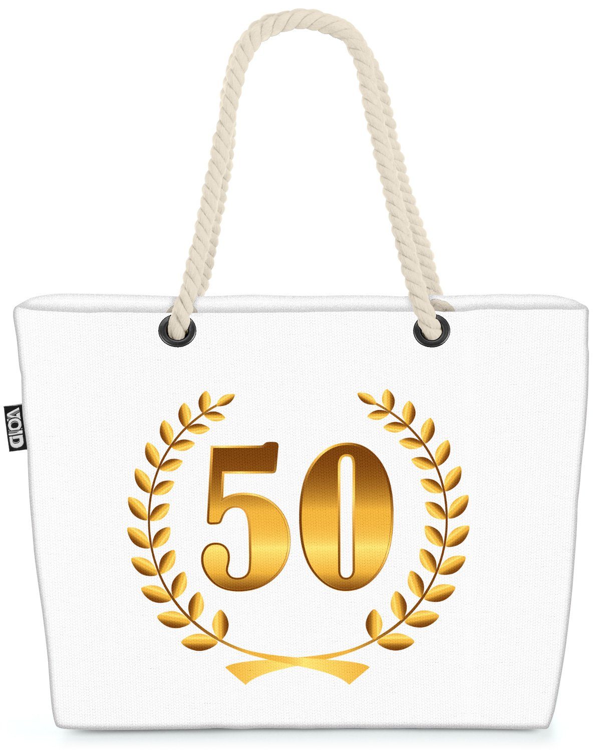 Geburtstag 50 Jahre Jubiläum Kranz VOID (1-tlg), Jahre Jubiläum Hochzeit Geburtstag Strandtasche