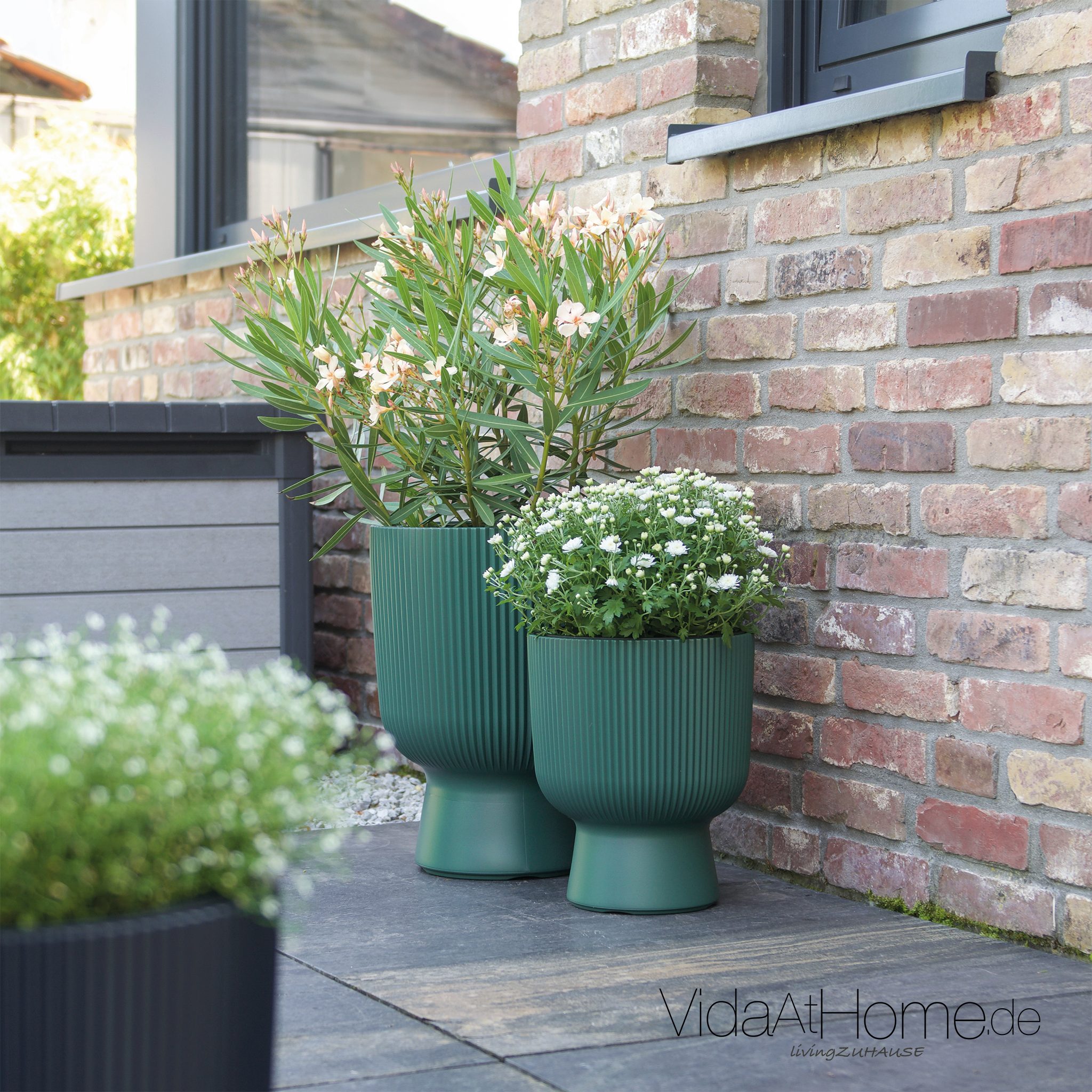VidaAtHome.de Blumentopf Design-Pflanzgefäße-Set ALVY (2er Set) günstig online kaufen