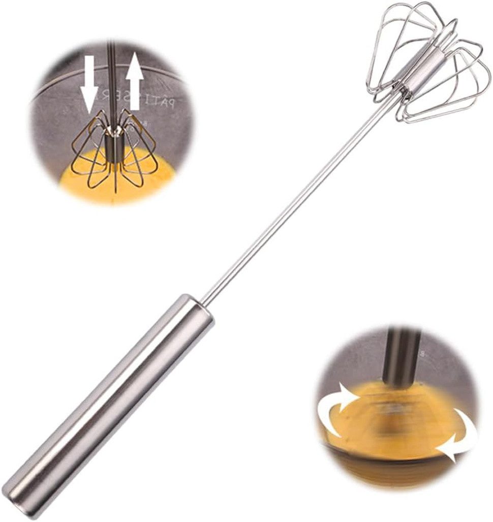 Coonoor Schneebesen Edelstahl teilmattiert, Rührbesen, Quirl, spülmaschinengeeignet, für Mischen, Rühren Von Teig, Eiern, Hohe Qualität Whisk für Esszimmer
