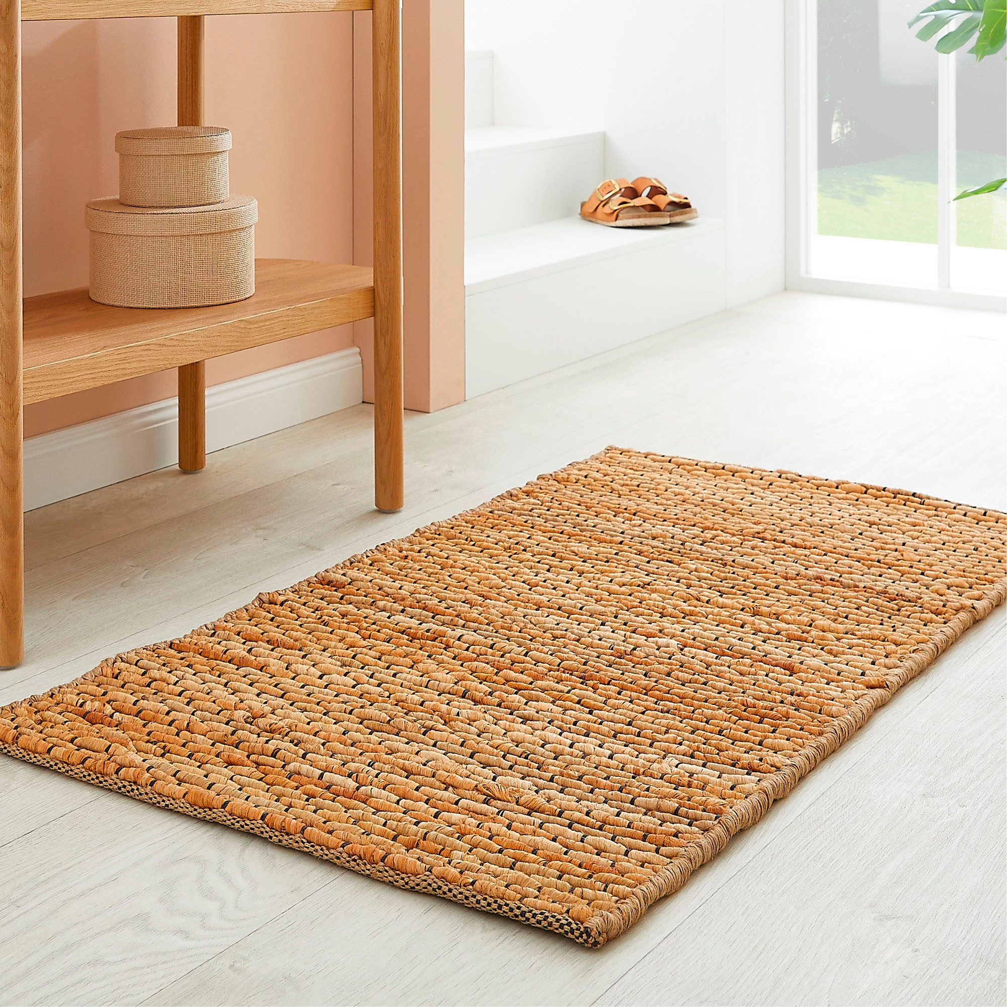 Andiamo Teppich Manaus, rechteckig, Höhe: 10 mm, Jute-Teppich, handweb, Naturfaser, Wohnzimmer
