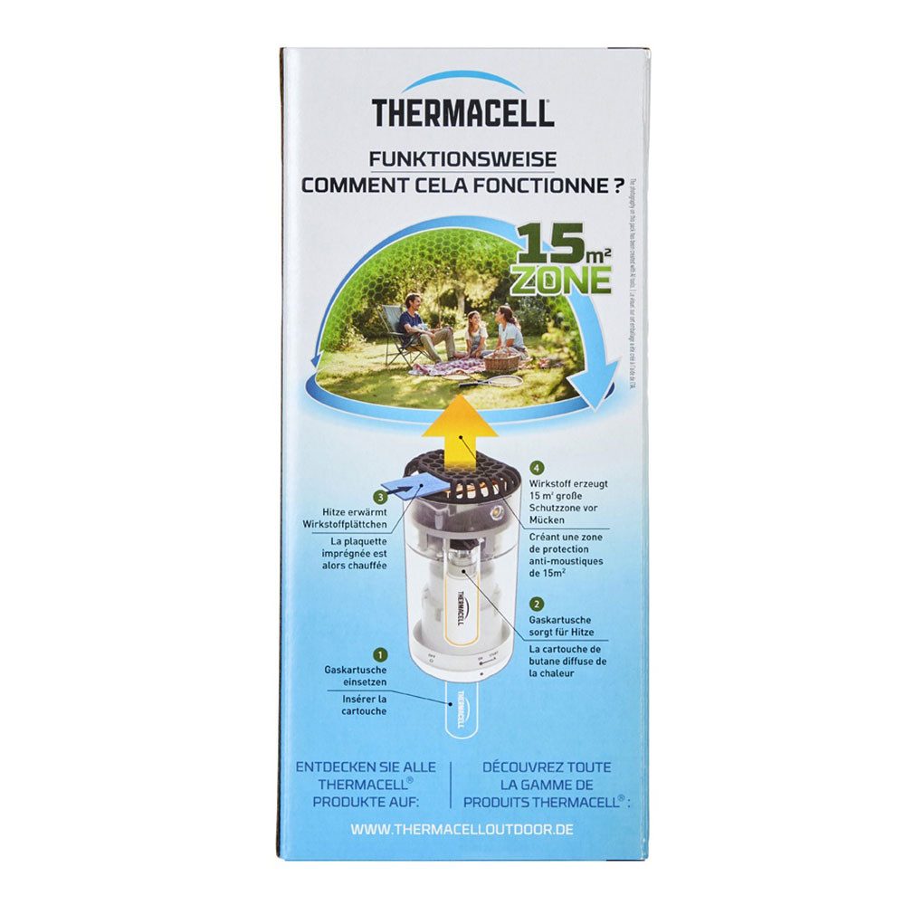 ThermaCell Insektenabwehrgerät Halo Mini Mückenabwehrgerät PT-19 - Graphite Insektenschutz, Insektenschutzgerät gegen Stechmücken, für Außenbereich