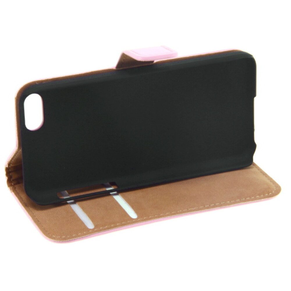 Handytasche Slim Leder Book Case Handyhülle für iPhone 5c Pink (Book Cover)