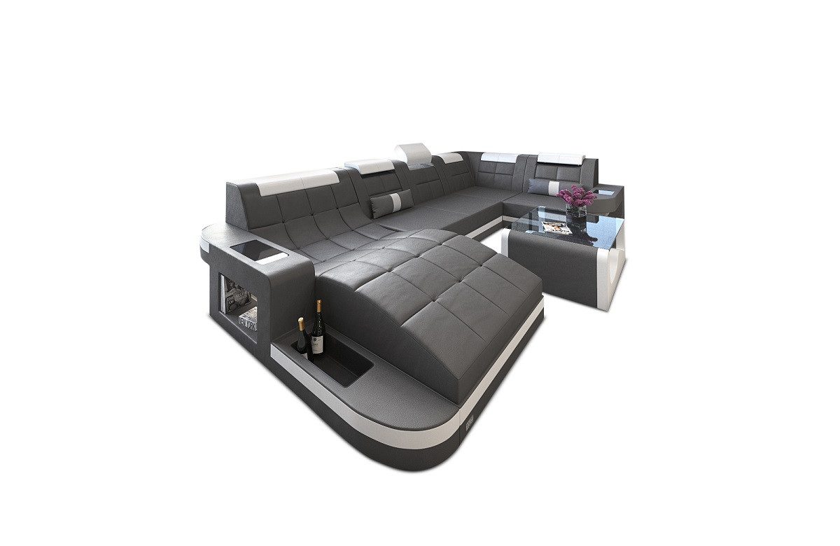 Sofa Dreams Wohnlandschaft Leder Ledercouch Sofa günstig online kaufen