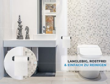Perfectosan Toilettenpapierhalter Callustus, rostfrei, extra starker Halt, Markenqualität, edles Design, Edelstahl