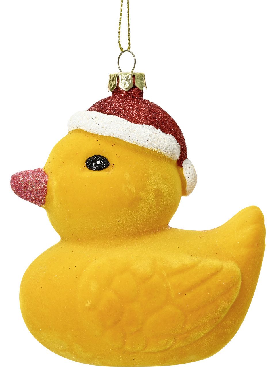 Kaemingk Weihnachtsbaumkugel Decoris Weihnachtskugel aus Kunststoff Ente 9 cm