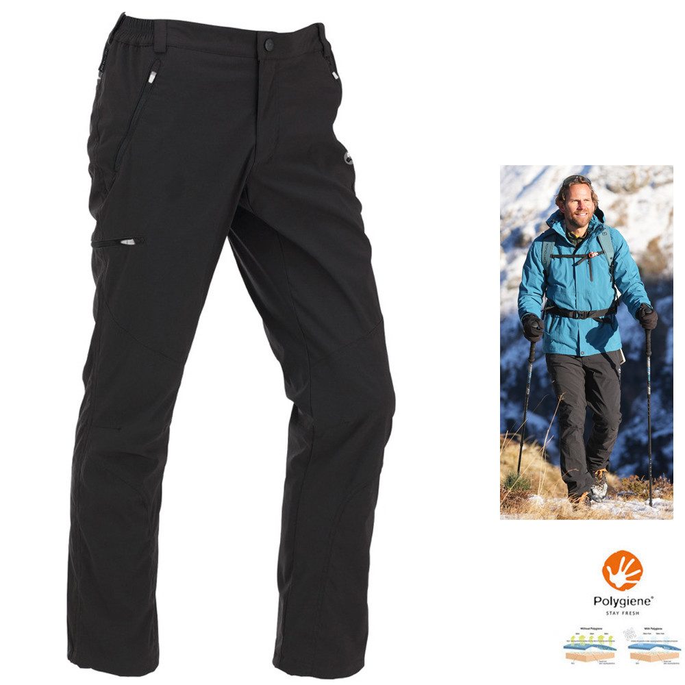 Maul Skihose Maul - Wallis 2 XT wind- wasserdichte Herren Softshellhose, schwarz