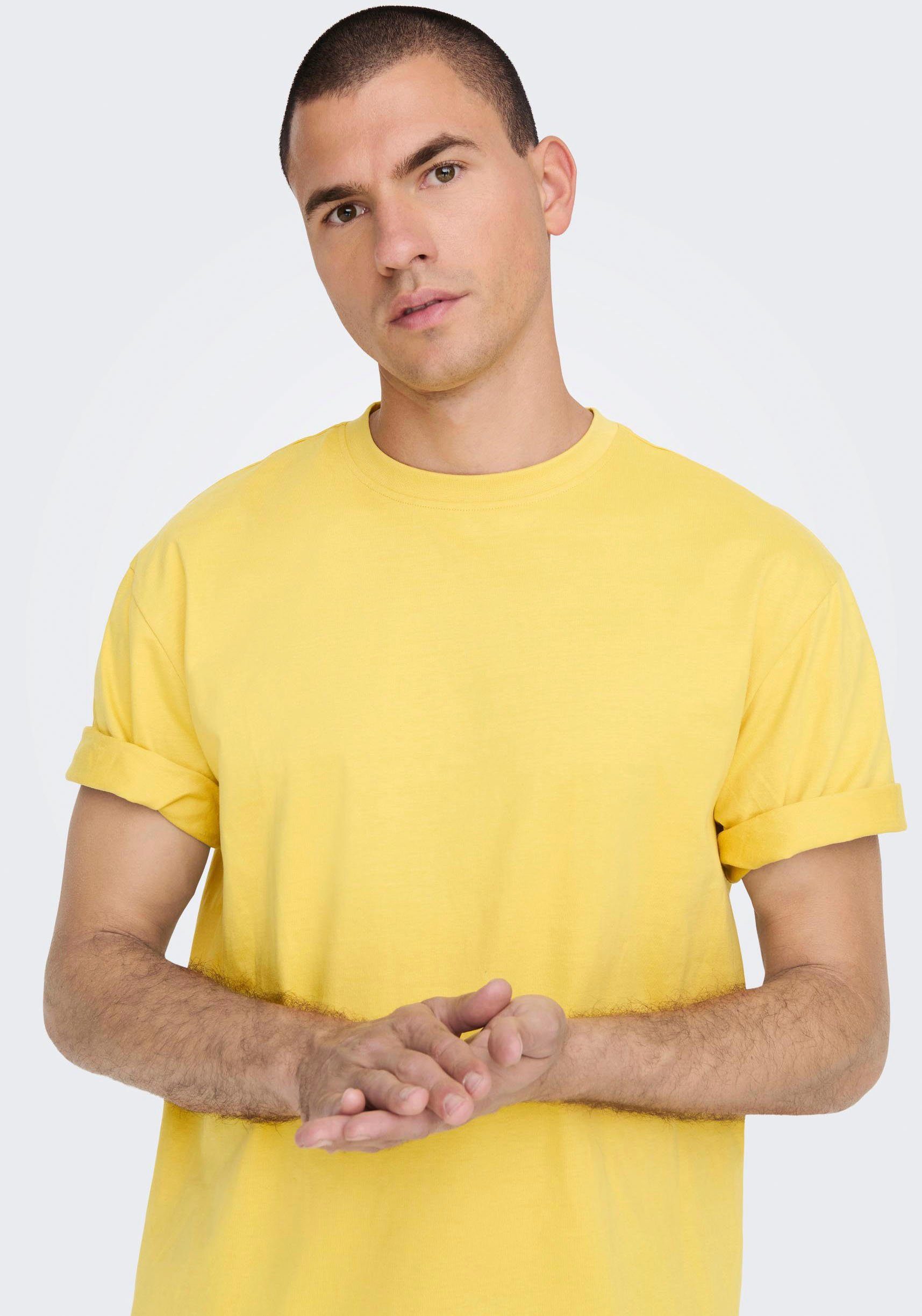 ONLY & SONS T-Shirt FRED ochre