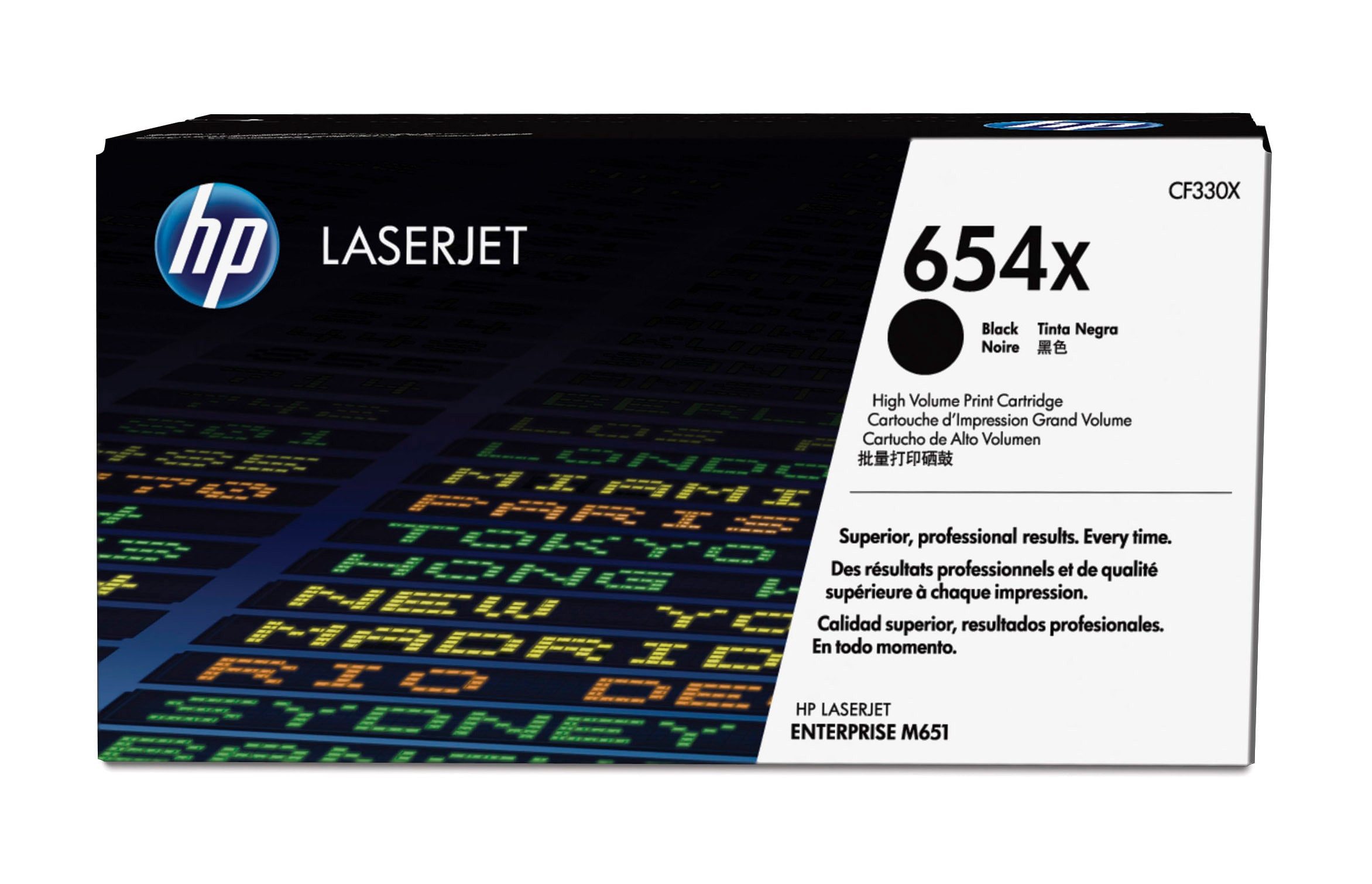 HP HP Toner CF330X 654X Schwarz (ca. 20.500 Seiten) Tintenpatrone