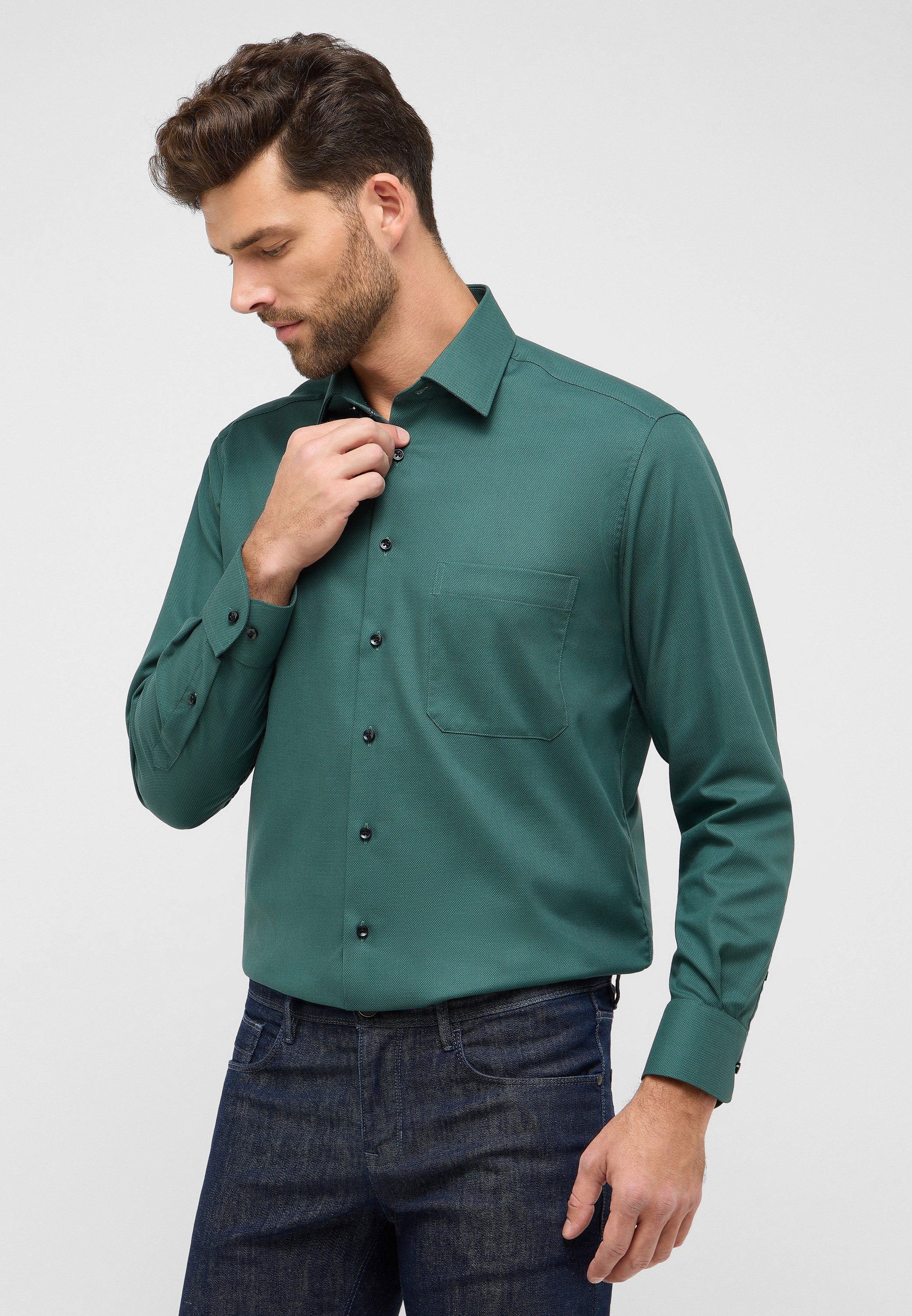 Eterna Langarmhemd COMFORT FIT NON IRON (bügelfrei) günstig online kaufen