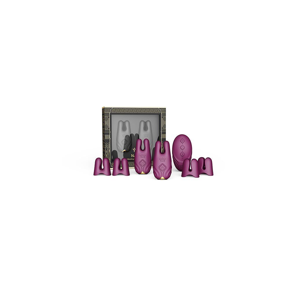 mit Wireless Vibrating Velvet Mini-Vibrator Purple, Zalo Zalo Nipple Clamps Fernbedienung Nave