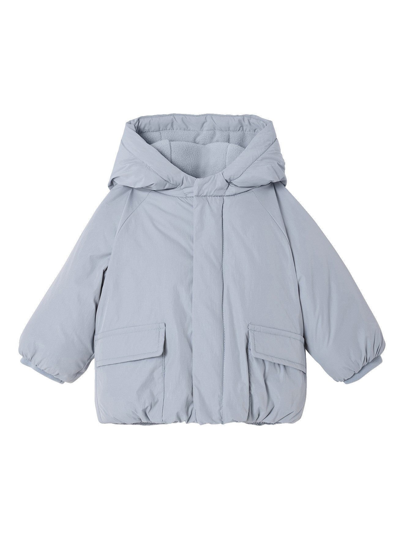 vertbaudet Steppjacke Baby Steppjacke mit Kapuze und Fleecefutter