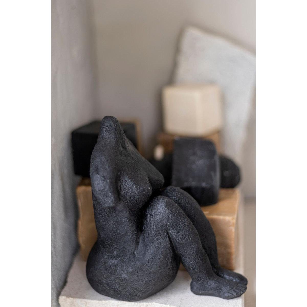 Mette Ditmer Sitting Skulptur Woman Piece Art Skulptur Black