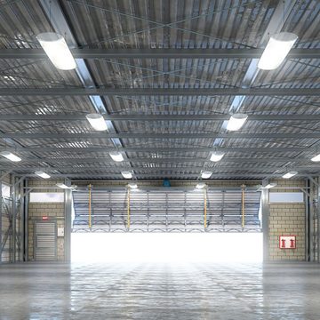 etc-shop Deckenleuchte, LED-Leuchtmittel fest verbaut, Neutralweiß, 2x LED Wannen Leuchte Industrie Hallen Beleuchtung Werkstatt Lager