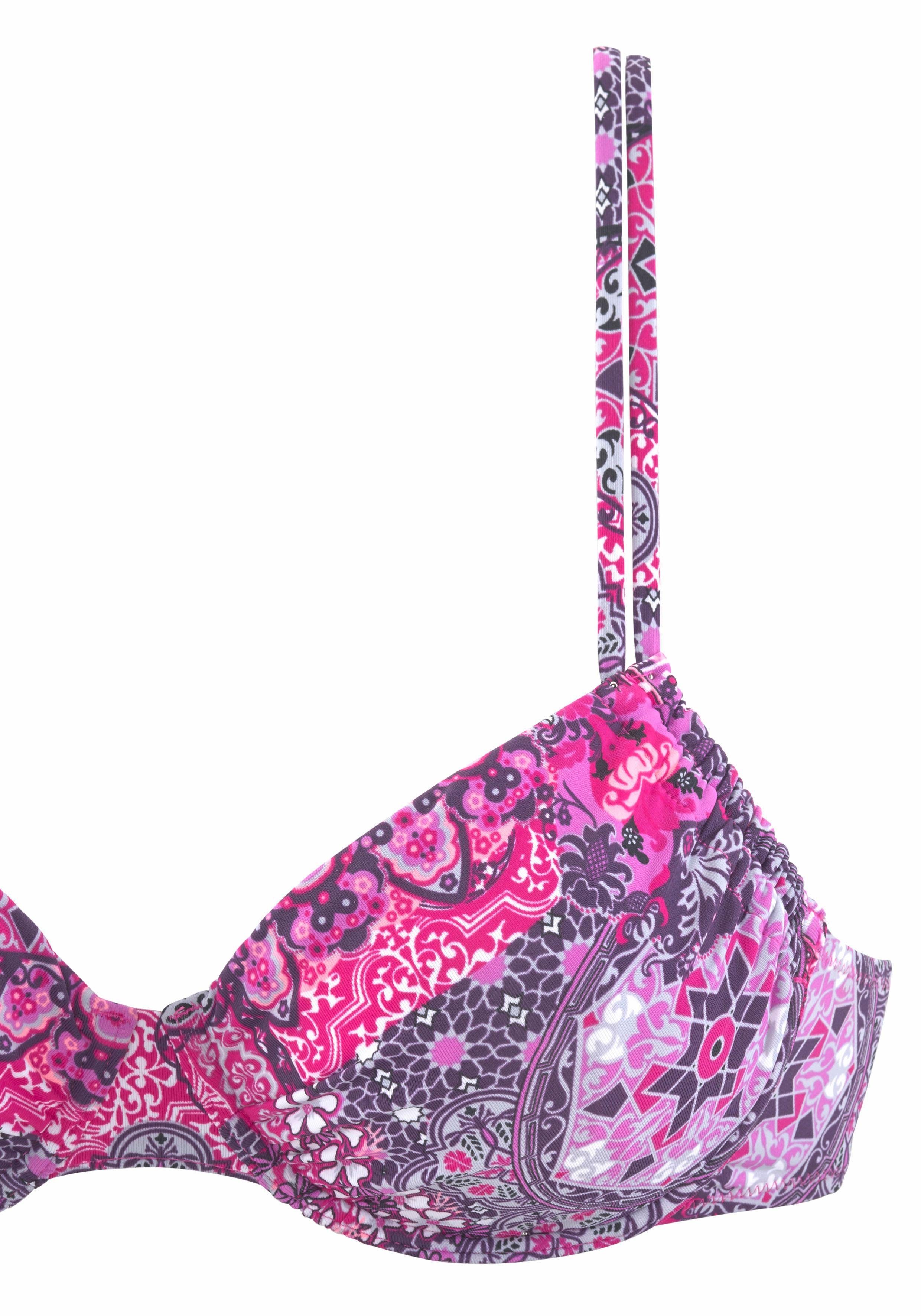 Buffalo underwire bikini top Shari, with paisley print