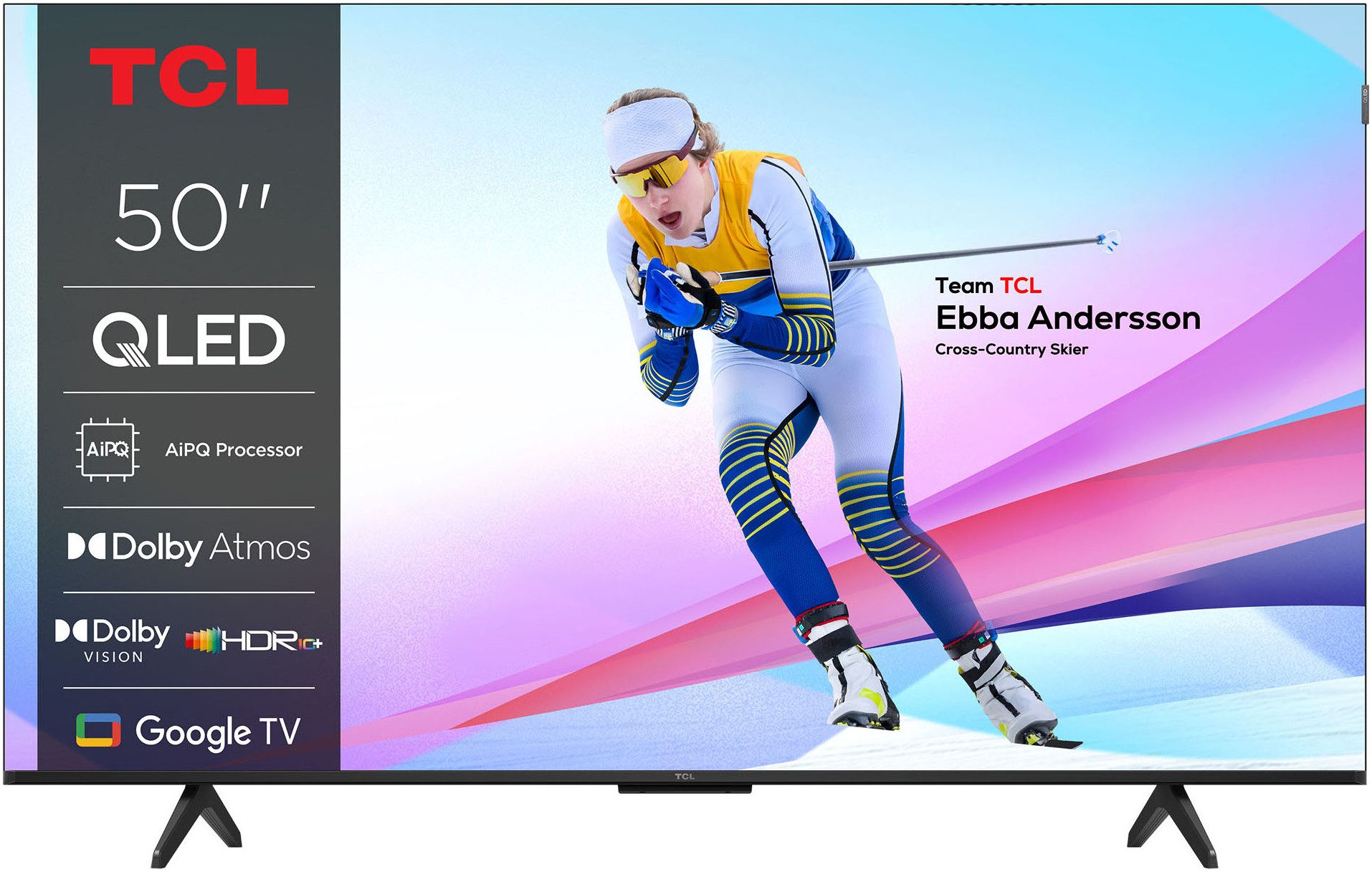 TCL 50P71KX1 QLED-Fernseher (126 cm/50 Zoll, 4K Ultra HD, Google TV, Smart-TV, Multi-HDR, Dolby Vision, Smart TV, Airplay2, Dolby Atmos, Game Master)