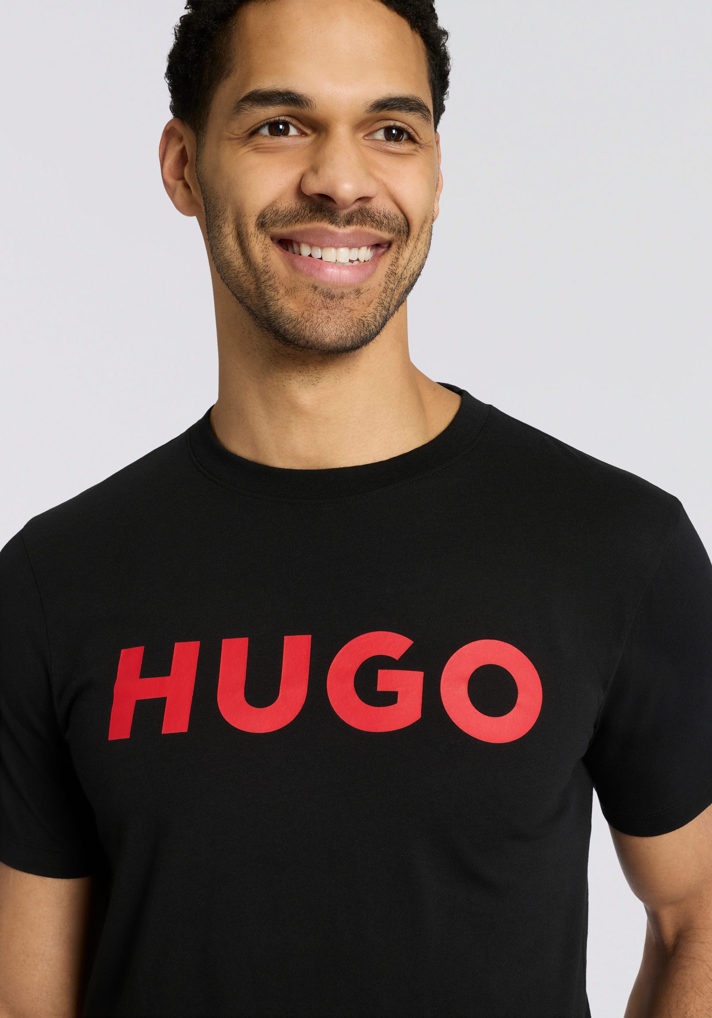 HUGO T-Shirt Dulivio Rundhalsausschnitt, Regular Fit, Must have Basic