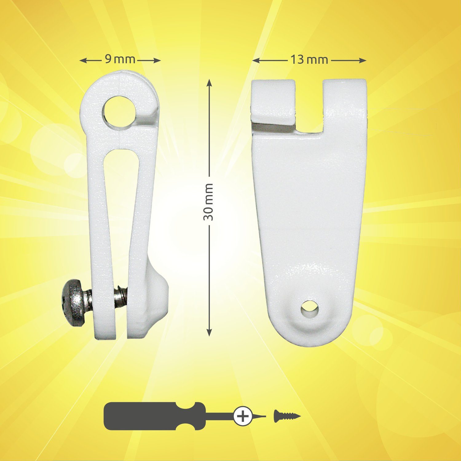 Windhager Seilspannsonnensegel Laufhaken, Zubehör für Seilspannmarkise