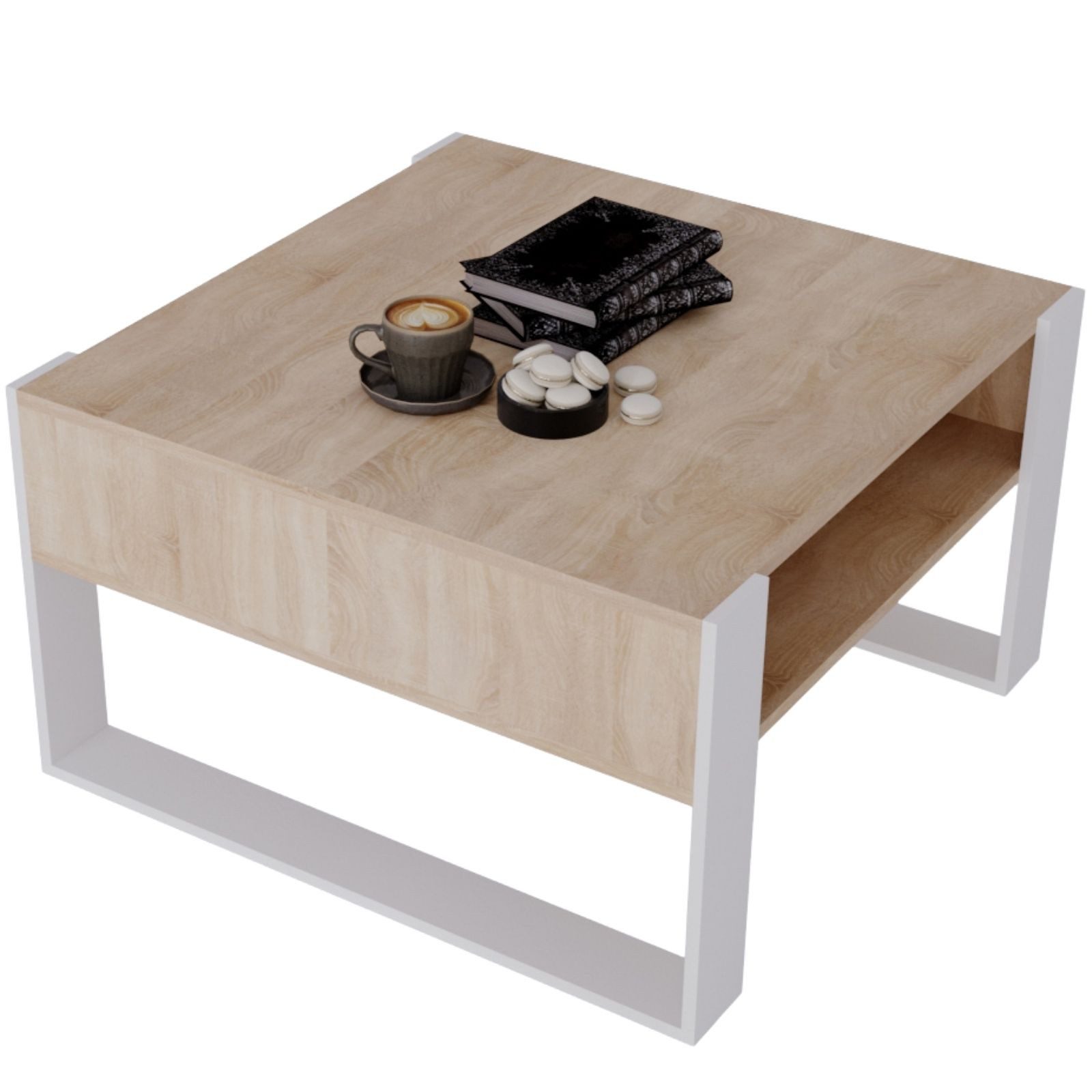 Raumhirsch Furniture Couchtisch Karo_71.5 modern & stabil fürs Wohnzimmer aus Holzwerkstoff