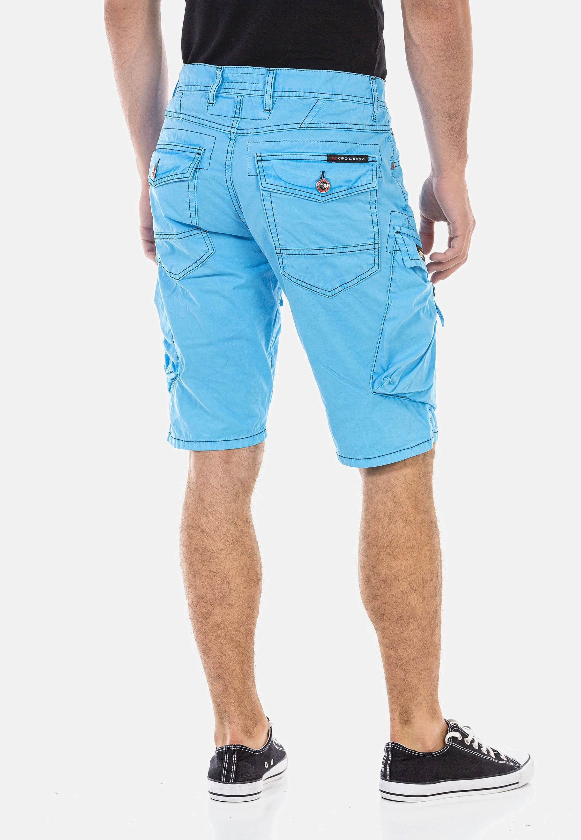 Cipo & Baxx Jeansbermudas Bermuda & Short aus reiner Baumwolle