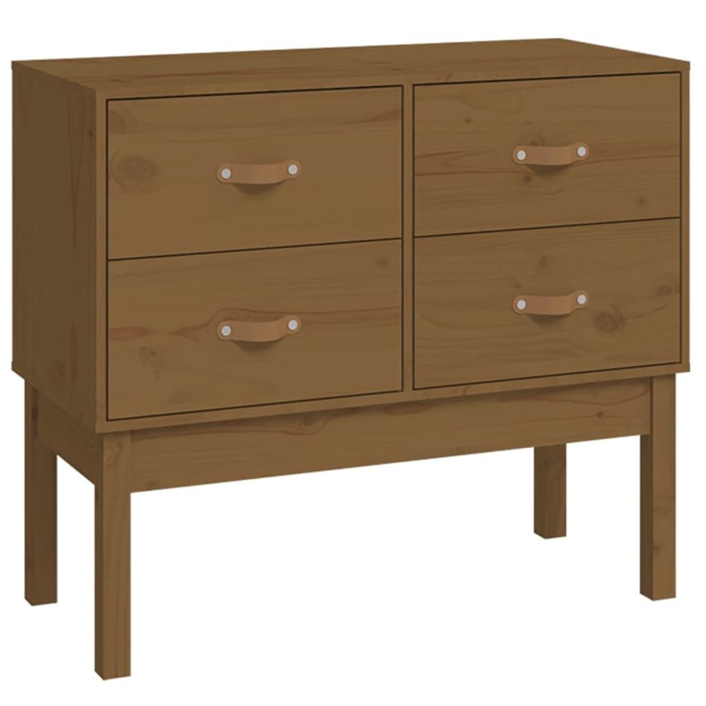 Sideboard Konsolenschrank Honigbraun 90x40x78 cm Massivholz Kiefer Kommode