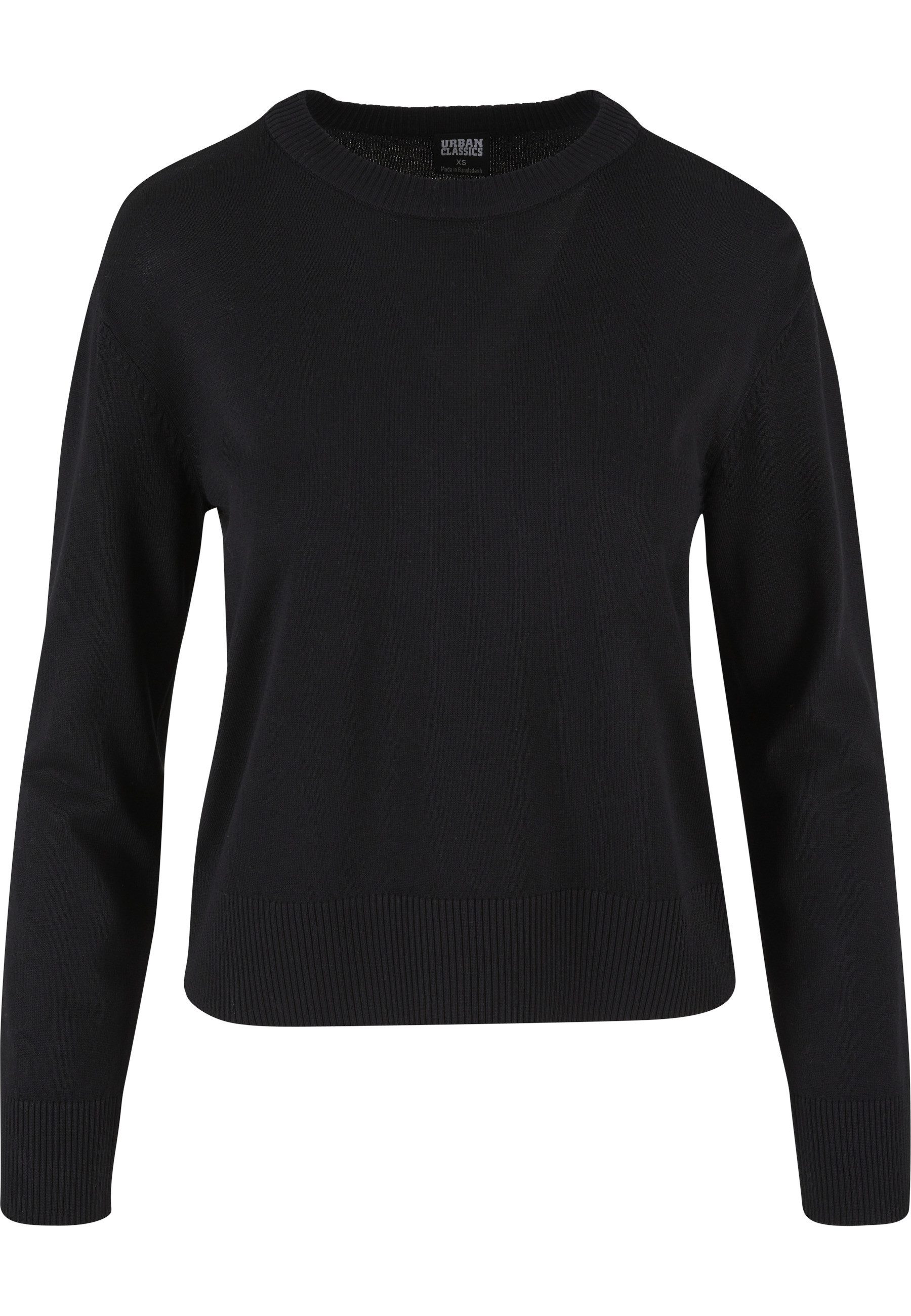 URBAN CLASSICS Sweatshirt Urban Classics Damen Ladies Knitted Roundneck Sweater (1-tlg)