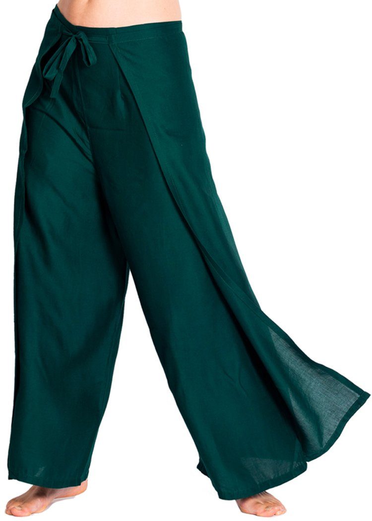 Sommer Culottes Damen - Leichte Palazzo Hose Mit Hoher Taille & Weitem Bein
