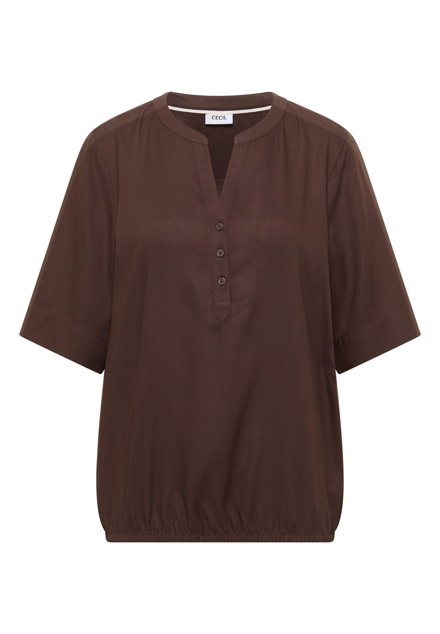 CECIL Kurzarmbluse NOS Solid Splitneck Blouse günstig online kaufen