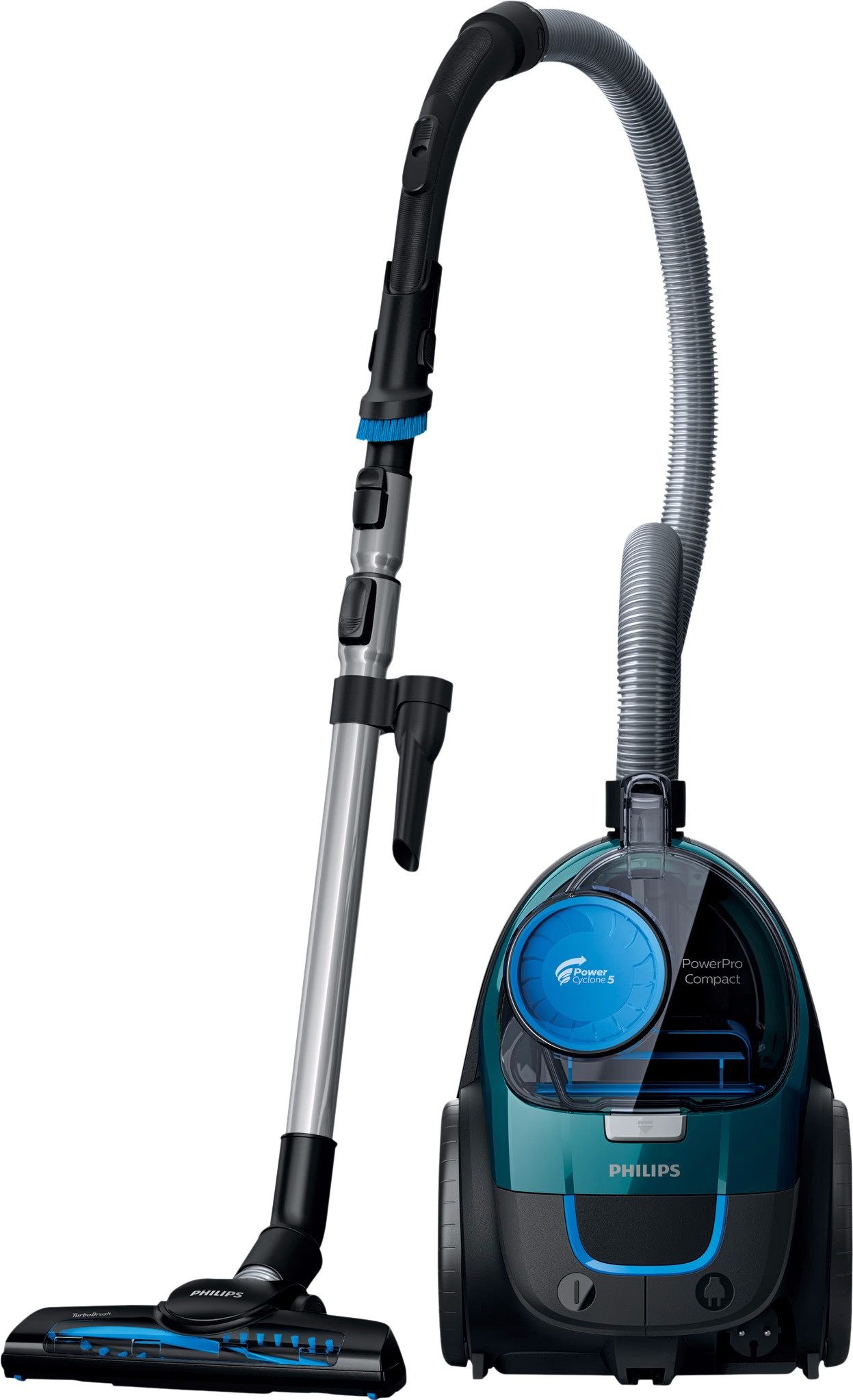 Philips Bodenstaubsauger FC9334/09 PowerPro Compact, 900 W, Bagless Staubbehälter